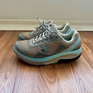 Gdefy Gravity Defyer Gray Blue Walking Shoe Sneaker Athletic Womens 8